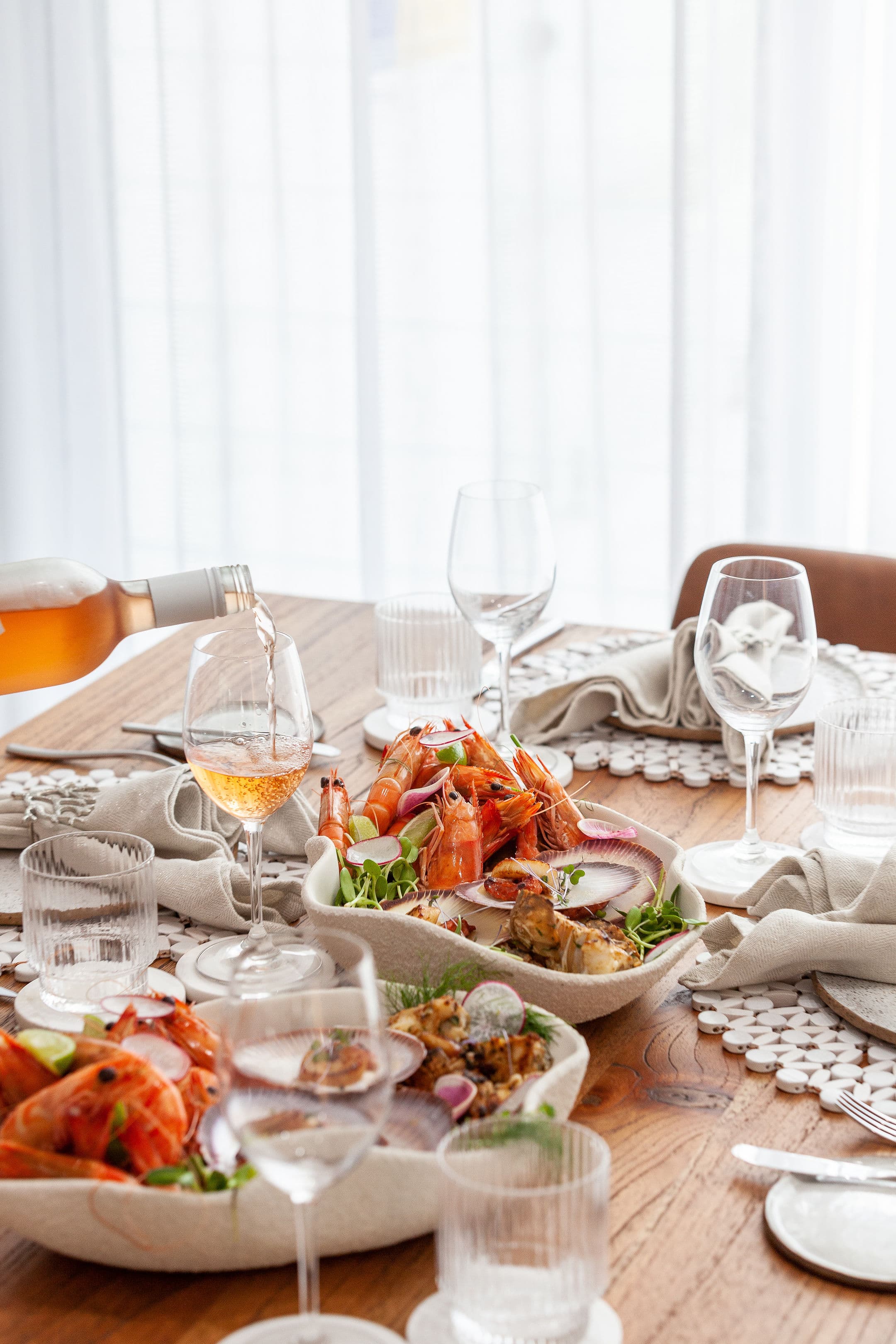 Christmas catering spread
