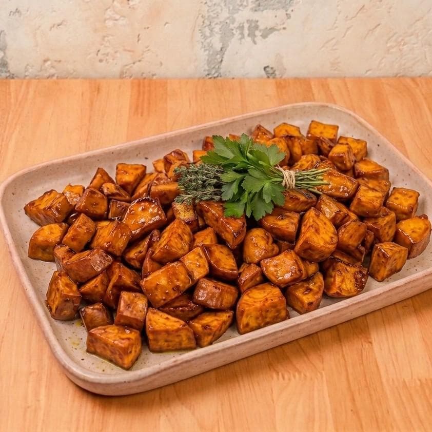 Miso Glazed Sweet Potato