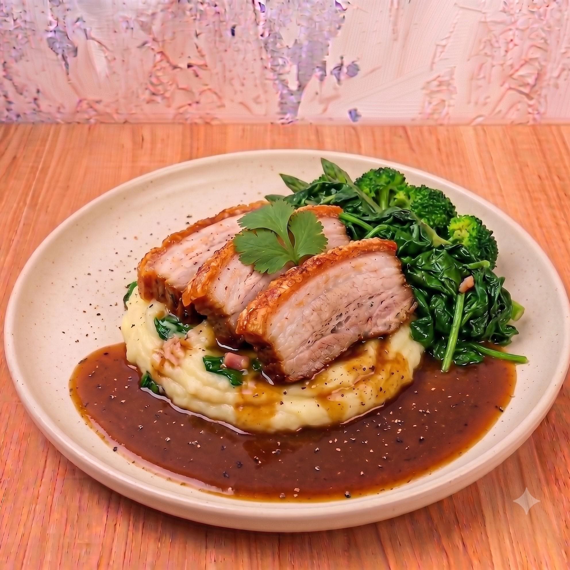 Roast Pork Belly & Mash