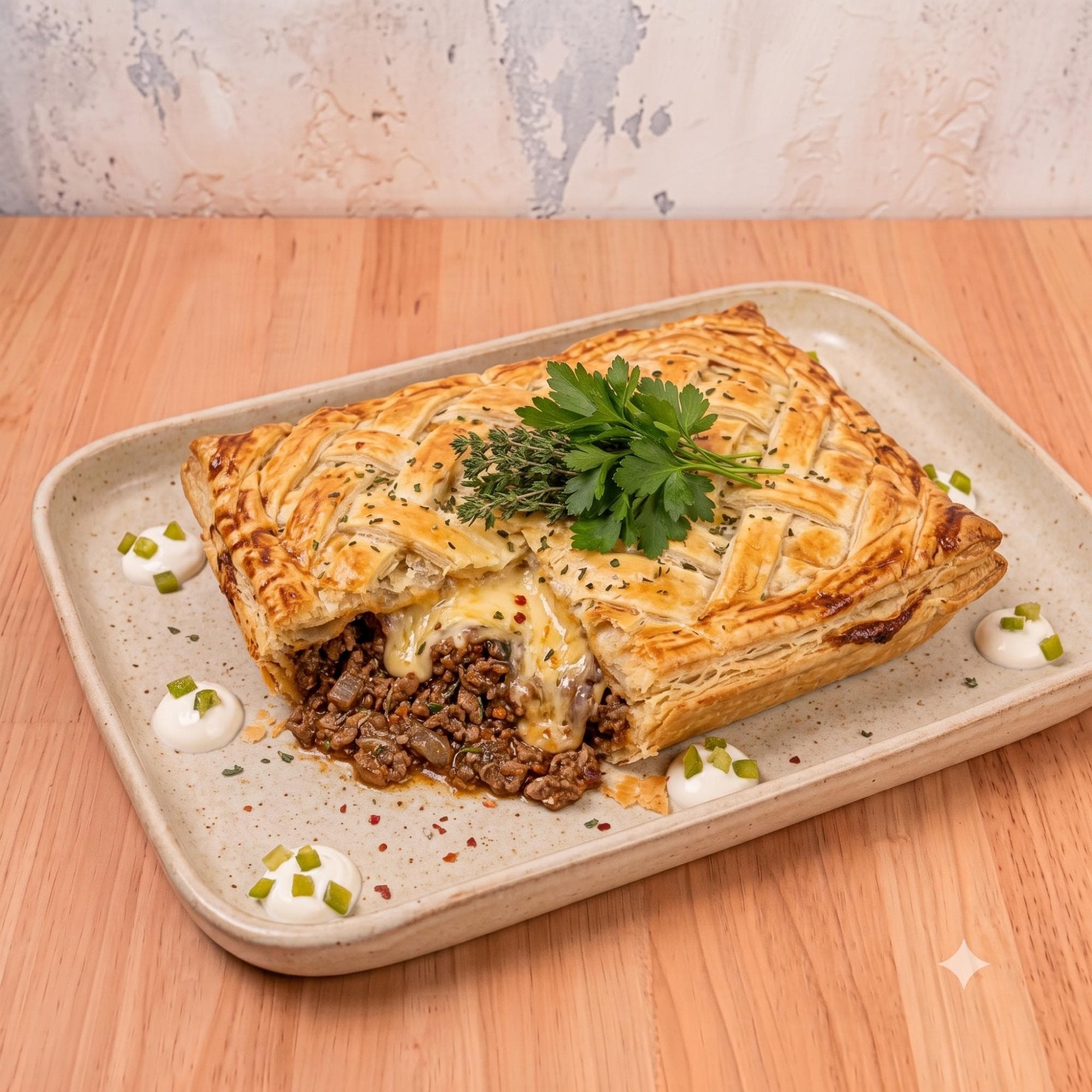 Beef Mince and Cheese Pie