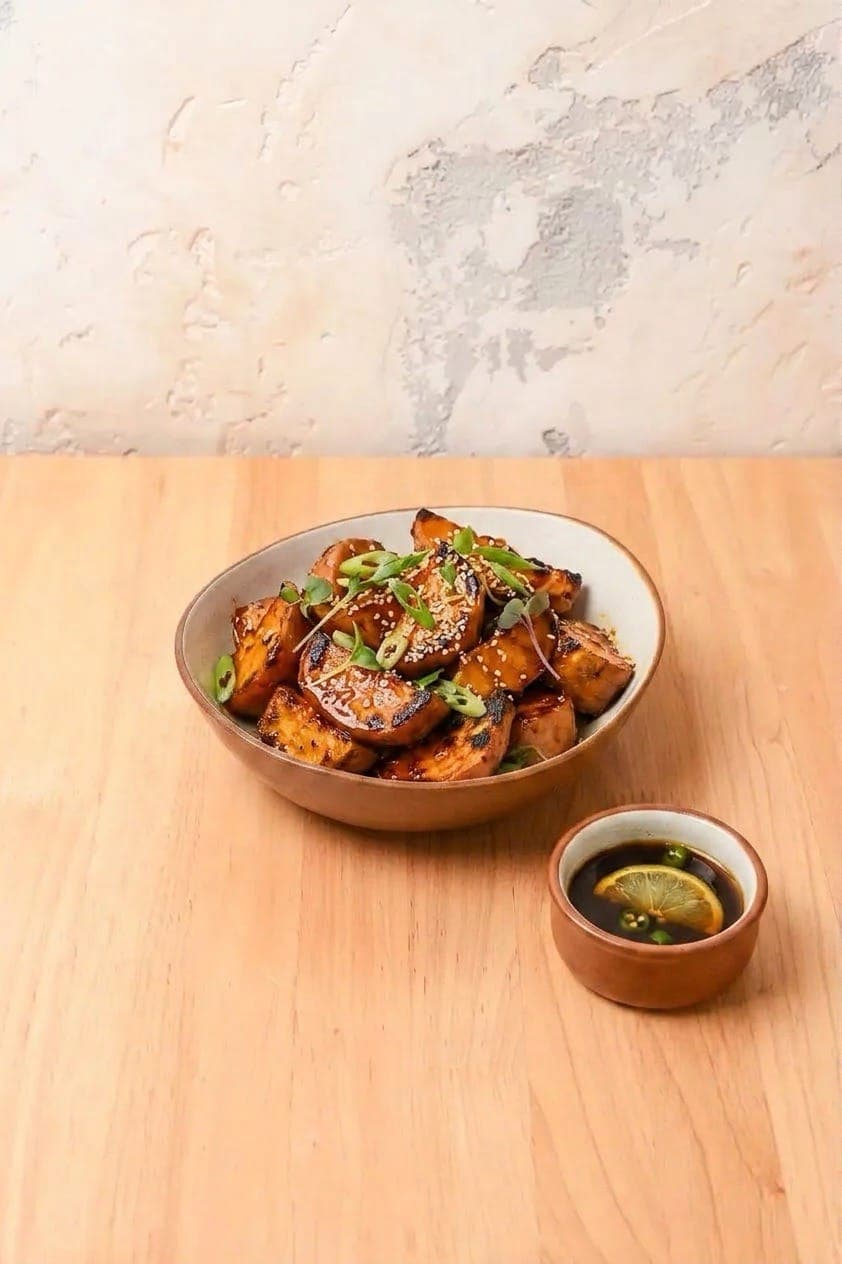 Miso Glazed Sweet Potato